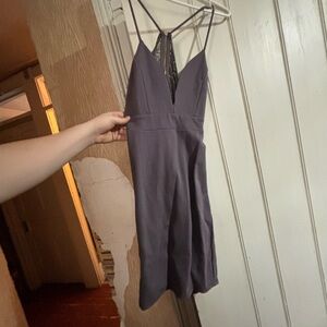 Revamped Backless Purple Dress
